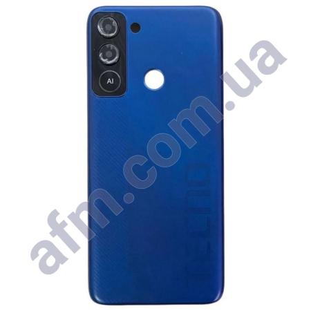 Задня кришка Tecno POP 5 LTE (BD4i) синя Deepsea Luster + Скло камери