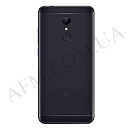 Задняя крышка Xiaomi Redmi 5 чёрная + стекло камеры