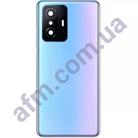 Задня кришка Xiaomi 11T/ 11T Pro блакитна Celestial Blue + Скло камери