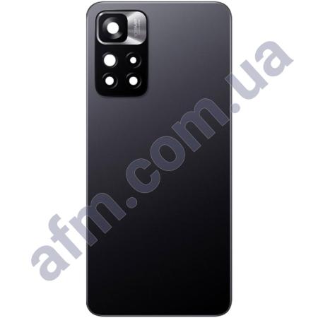 Задня кришка Xiaomi Redmi Note 11 Pro Plus 5G чорна Mysterious Black + Скло камери