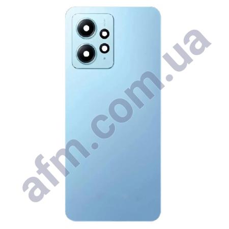 Задня кришка Xiaomi Redmi Note 12 4G синя Ice Blue + Скло камери