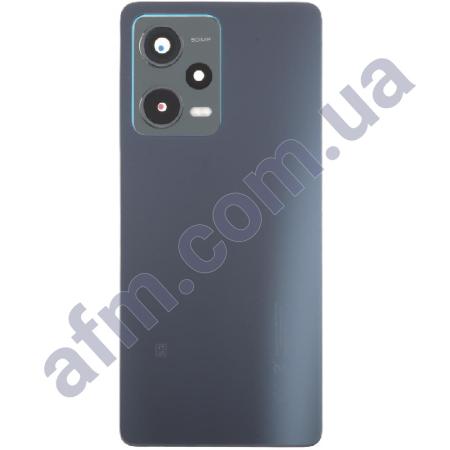 Задня кришка Xiaomi Redmi Note 12 Pro 5G чорна + Скло камери