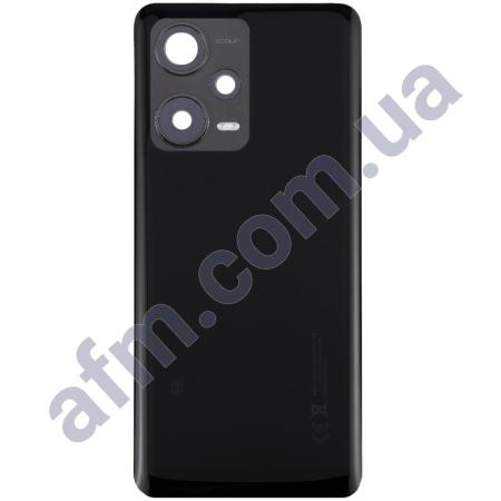 Задня кришка Xiaomi Redmi Note 12 Pro Plus чорна + Скло камери
