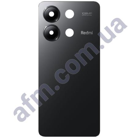 Задня кришка Xiaomi Redmi Note 13 4G чорна + Скло камери