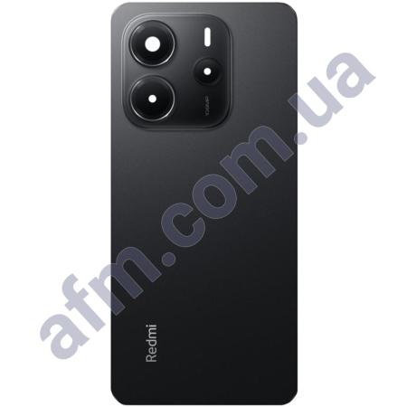 Задня кришка Xiaomi Redmi Note 14 4G чорна + Скло камери