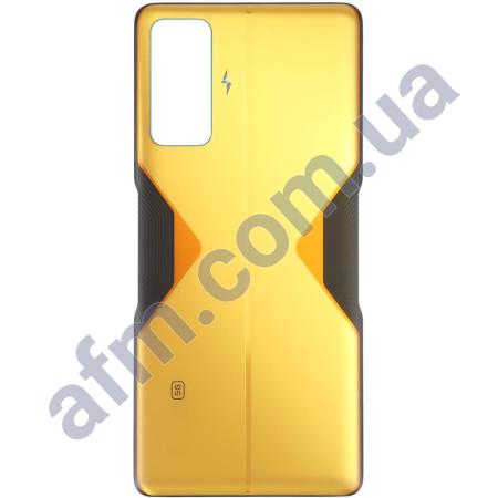 Задня кришка Xiaomi Poco F4 GT/ Redmi K50 жовта Cyber Yellow глянцева