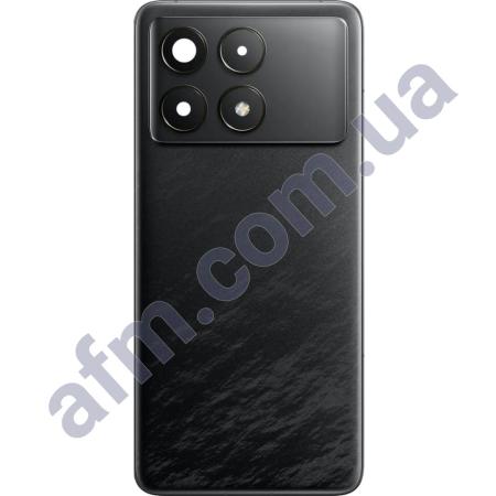 Задня кришка Xiaomi Poco F6 Pro/ Redmi K70 чорна + Скло камери