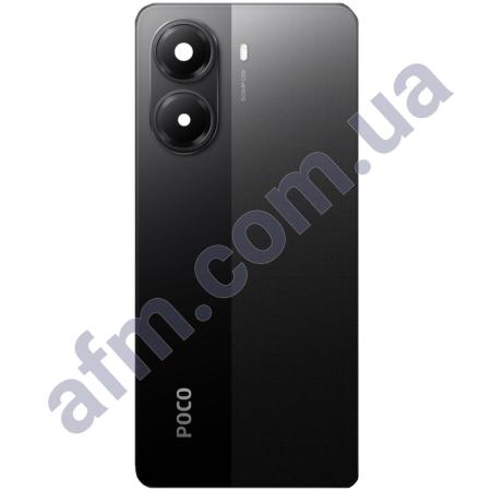 Задня кришка Xiaomi Poco X7 Pro чорна + Скло камери