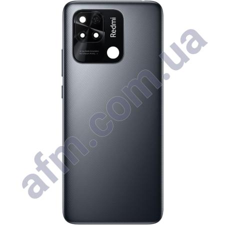 Задня кришка Xiaomi Redmi 10C сіра Graphite Grey + Скло камери