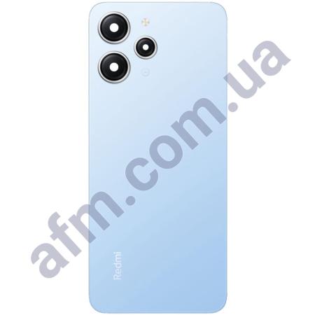 Задня кришка Xiaomi Redmi 12/ Redmi 12 5G Sky Blue синя + Скло камери