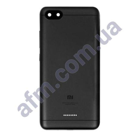 Задня кришка Xiaomi Redmi 6A (2/ 16GB) на 2 Sim чорна + Скло камери