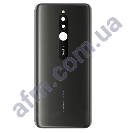 Задня кришка Xiaomi Redmi 8 чорна Onyx Black + Скло камери