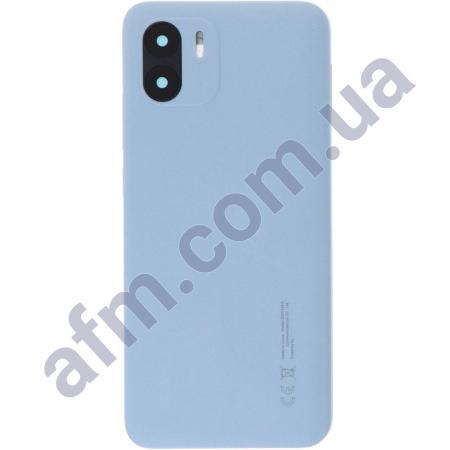 Задня кришка Xiaomi Redmi A1/ A2 Light Blue блакитна + Скло камери