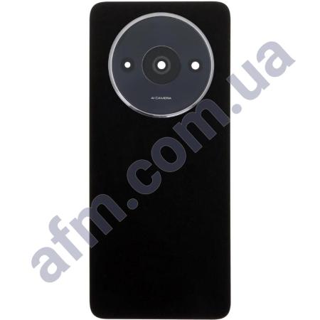Задня кришка Xiaomi Redmi A3 чорна Midnight Black + Скло камери