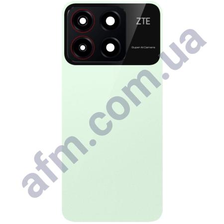 Задня кришка ZTE Blade A35 зелена + Скло камери