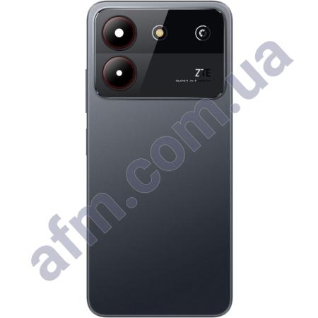Задня кришка ZTE Blade A54 сіра + Скло камери