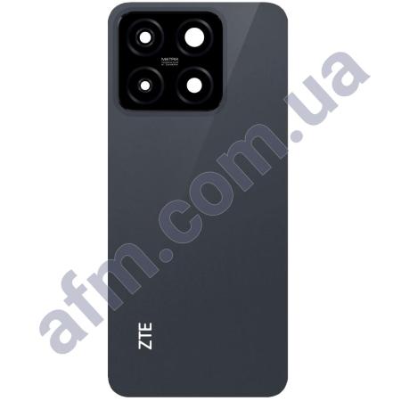 Задня кришка ZTE Blade A55 чорна + Скло камери