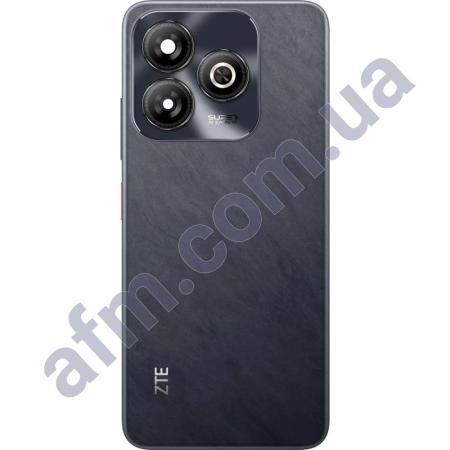 Задня кришка ZTE Blade A75 4G чорна + Скло камери