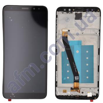 Дисплей Huawei Mate 10 Lite (RNE-L01/ RNE-L21) чорний + рамка
