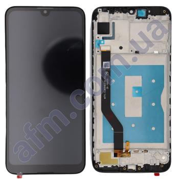 Дисплей Huawei Y7 2019/ Y7 Prime 2019 (DUB-LX3/ DUB-L23/ DUB-LX1) чёрный + рамка