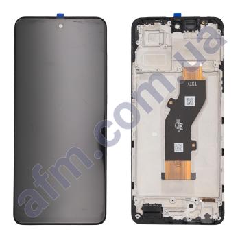 Дисплей Infinix Hot 50 4G (X6882) чорний + рамка