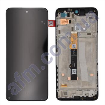 Дисплей Motorola XT2233-2 Moto G42 IPS чорний + рамка