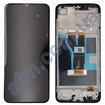 Дисплей Realme C11 2021/ C20/ C21/ Narzo 50i чорний + рамка