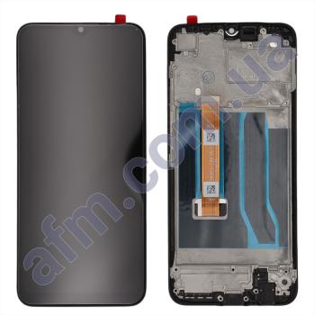 Дисплей Realme C25Y чорний + рамка