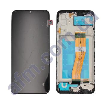 Дисплей Samsung сервісний A025G Galaxy A02S чорний + рамка GH81-18456A
