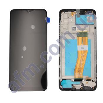 Дисплей Samsung сервісний A037G Galaxy A03S (NFC) чорний + рамка GH81-21233A