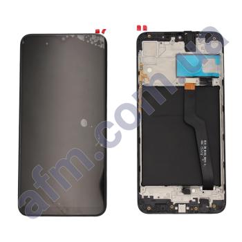 Дисплей Samsung сервісний A105 чорний + рамка GH82-18685A