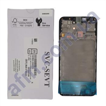 Дисплей Samsung сервісний A155 Galaxy A15/ A156 чорний + рамка GH82-33638A