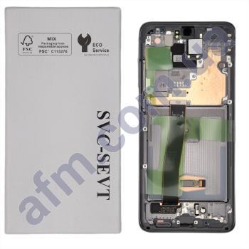 Дисплей Samsung сервисный G988 Galaxy S20 Ultra COSMIK GREY + рамка GH82-22327B