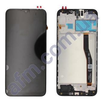 Дисплей Samsung сервисный M205 Galaxy M20 2019 чёрный + рамка GH82-18682A