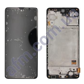 Дисплей Samsung сервисный M317 Galaxy M31s чёрный + рамка GH82-23774A!