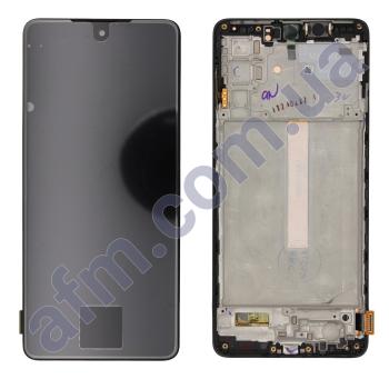 Дисплей Samsung сервисный M526 Galaxy M52 чёрный + рамка GH82-27094A