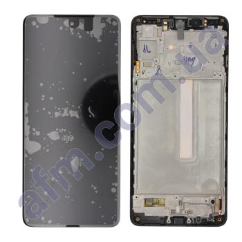 Дисплей Samsung сервисный M536B Galaxy M53 5G чёрный + рамка GH82-28812A