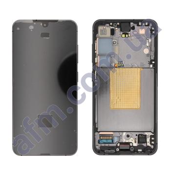 Дисплей Samsung сервисный S921 Galaxy S24 чёрный + рамка GH82-33287A