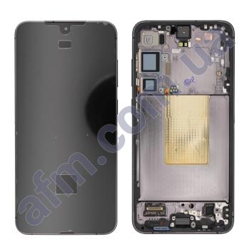 Дисплей Samsung сервисный S926 Galaxy S24 Plus чёрный + рамка GH82-33410A
