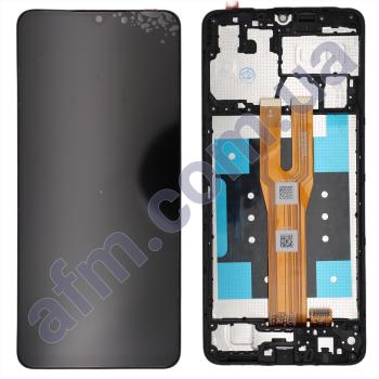 Дисплей Samsung A065 Galaxy A06 чёрный + рамка