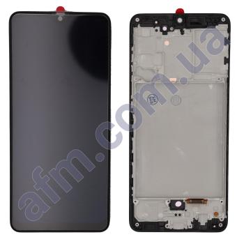 Дисплей Samsung A315F Galaxy A31 OLED (Small LCD) чорний + рамка