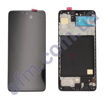 Дисплей Samsung A515F Galaxy A51 TFT INCELL чёрный + рамка