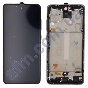 Дисплей Samsung A525F Galaxy A52/ A526 5G OLED чорний + рамка