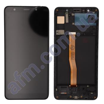 Дисплей Samsung A750F Galaxy A7 2018 TFT INCELL чёрный + рамка