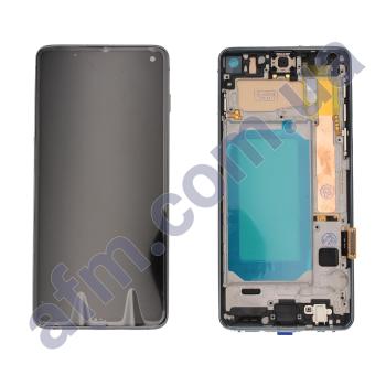 Дисплей Samsung G973F Galaxy S10 TFT чёрный + рамка