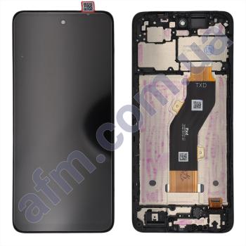 Дисплей Tecno Spark 20C (BG7n) чорний + рамка
