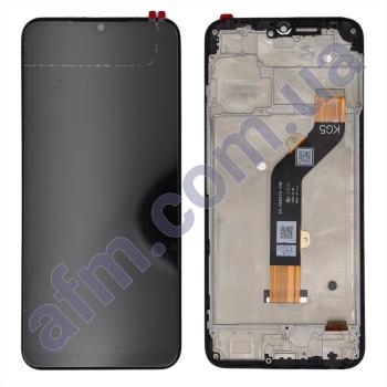 Дисплей Tecno Spark GO 2022 чорний + рамка