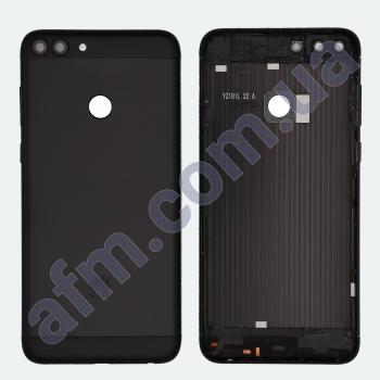 Задня кришка Huawei P Smart (FIG-LX1/ FIG-LX2/ FIG-LX3/ FIG-LA1)/ Enjoy 7S чорна + Скло камери