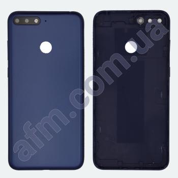 Задня кришка Huawei Y6 2018/ Honor 7A Pro 5.7/ 7C 5.7/ Y6 Prime 2018 синя + Скло камери!