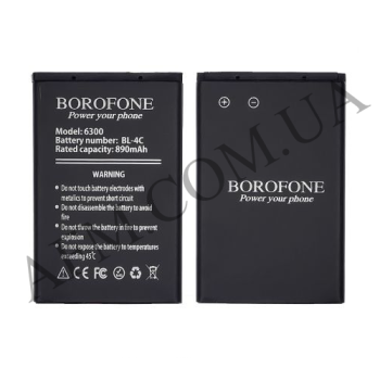 АКБ оригинал Borofone Nokia BL-4C 2650/ 5100/ 6100/ 6101/ 6300/ 6131/ 6125/ 1661/ 6170/ 6230/ 6230i/ 6260